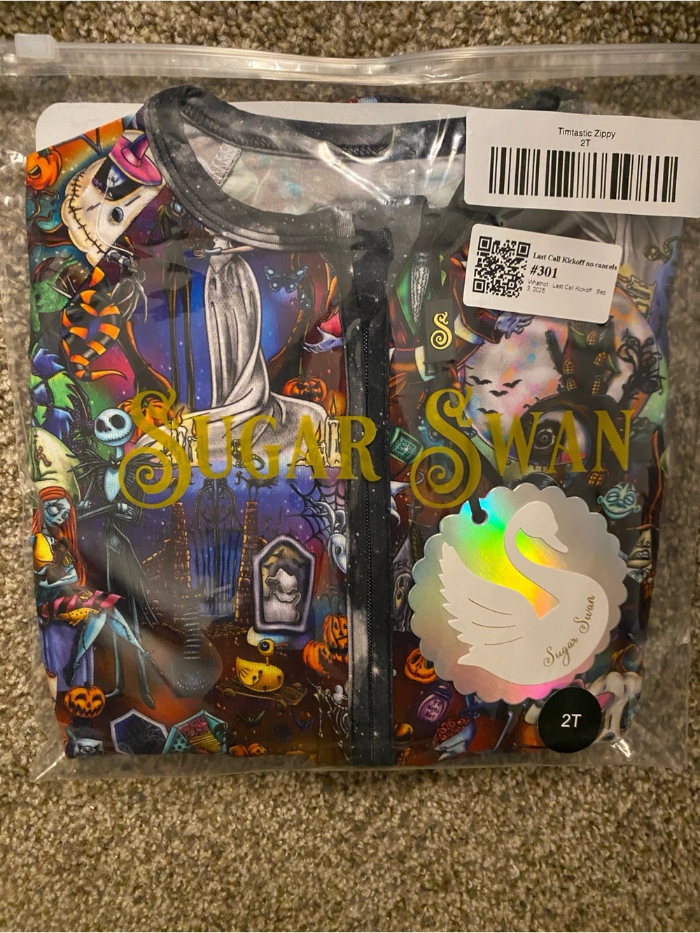 Sugar Swan Timtastic bamboo zippy NWT